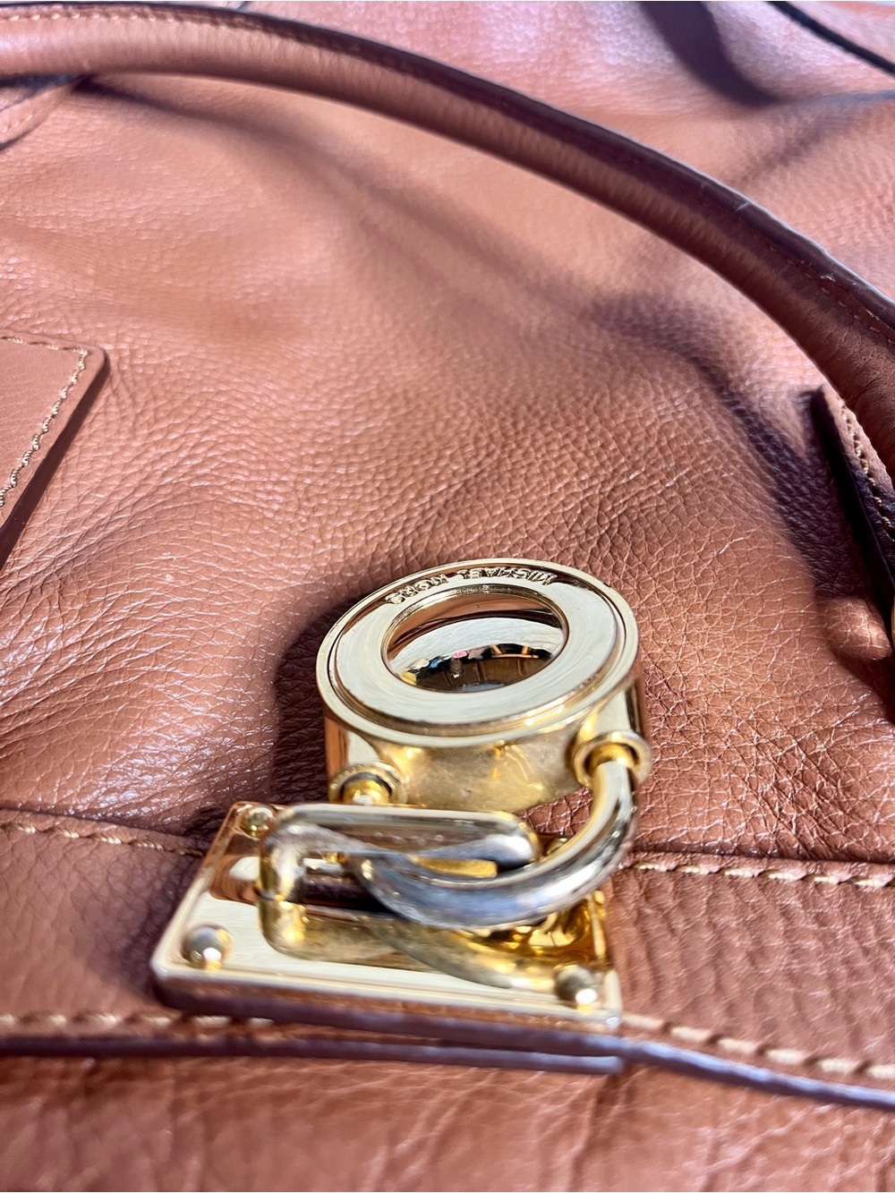 Michael Kors Hamilton Leather Handbag Tote Bag XL - Picture 12 of 16